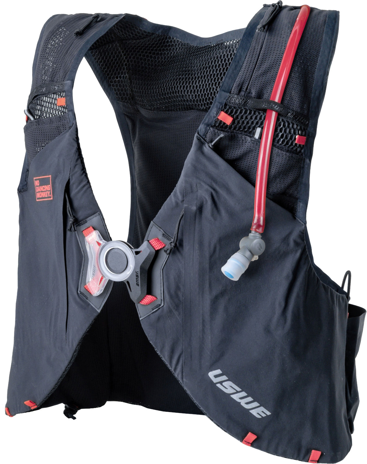 Uswe vst 8l bike vest - black hydration waistcoat | xl