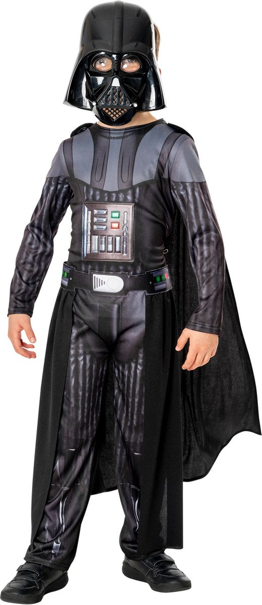 Rubies UK-Kostüm „Star Wars Darth Vader Deluxe“ für Kinder in den Größen 98–104