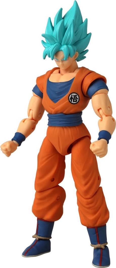 Bandai - dragon ball super - dragon stars 17 cm actiefiguur - blauw goku - officieel gelicenseerde dragon ball - blauw goku super saiyan actiefiguur - kinderspeelgoed 4+ - 36780