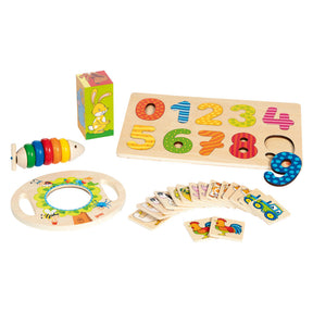 Goki Geschenkset aus Holz – 5-teilig.