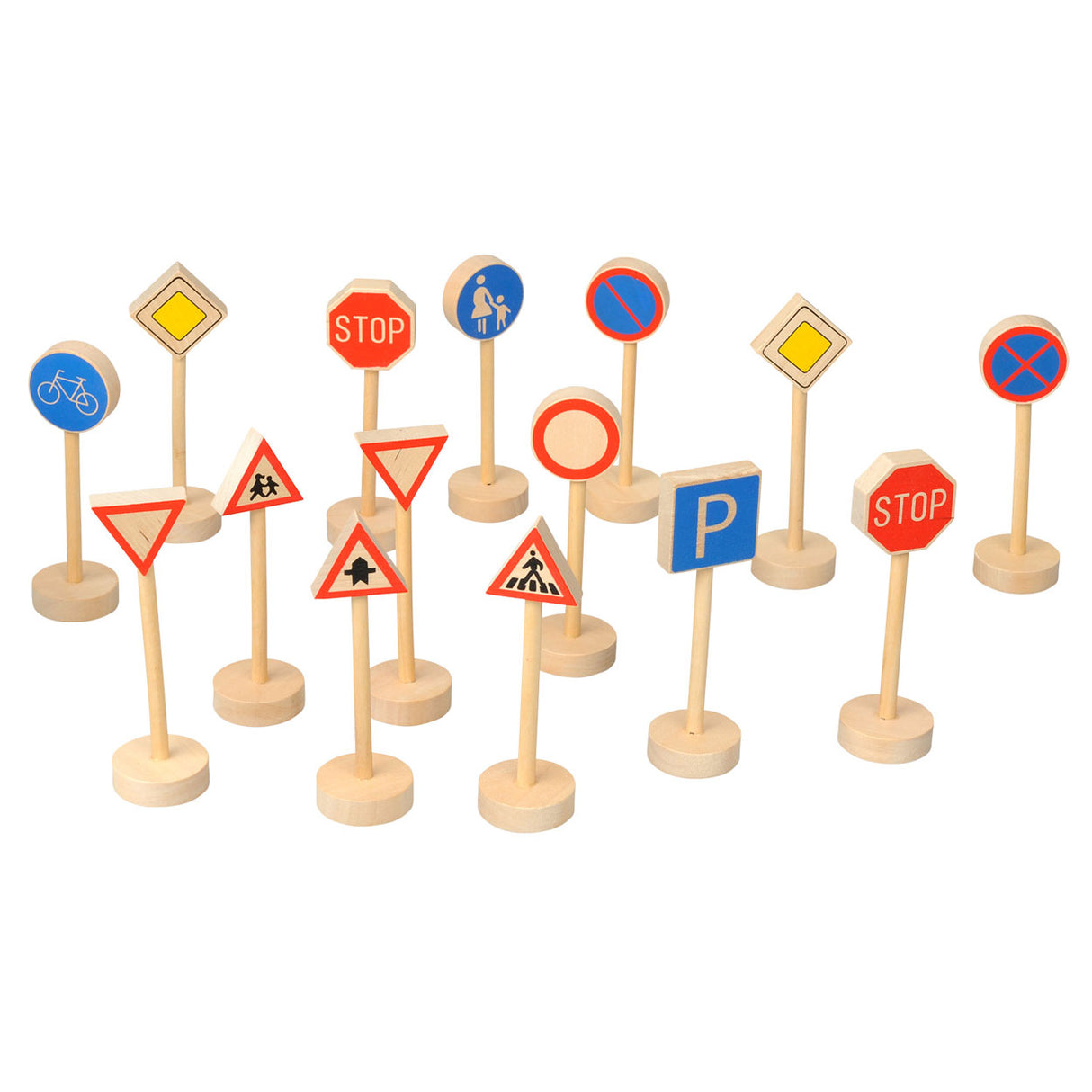 Goki Wooden Traffic Set, 15DLG.