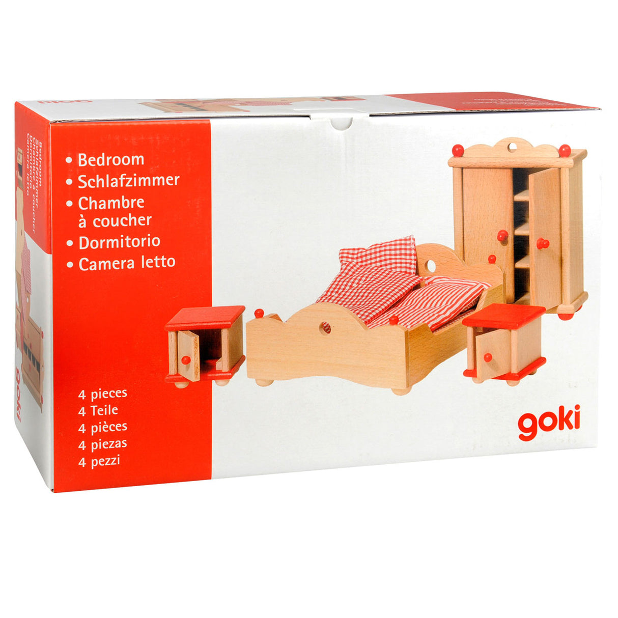 Goki Dollhouse Möbel Schlafzimmer