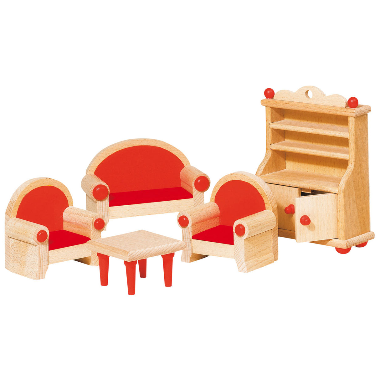 Goki Dollhouse Furniture vardagsrum, 5dlg.