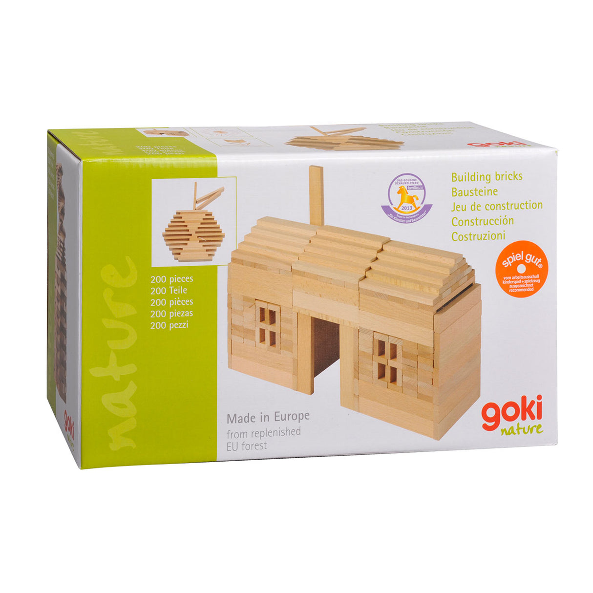 Goki Holzbauplatten, 200 Stk.
