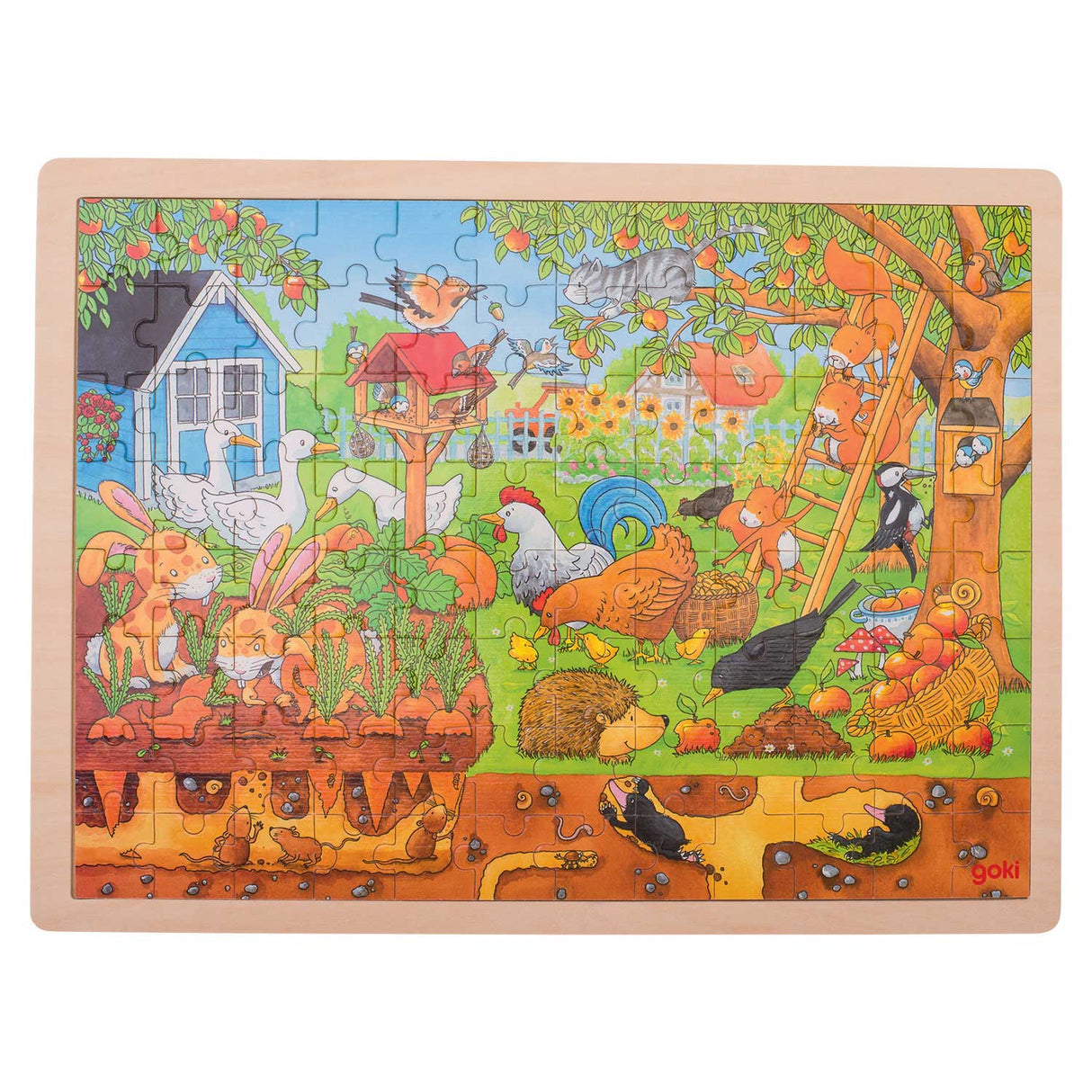 Goki Wooden Puzzle Live dans le jardin