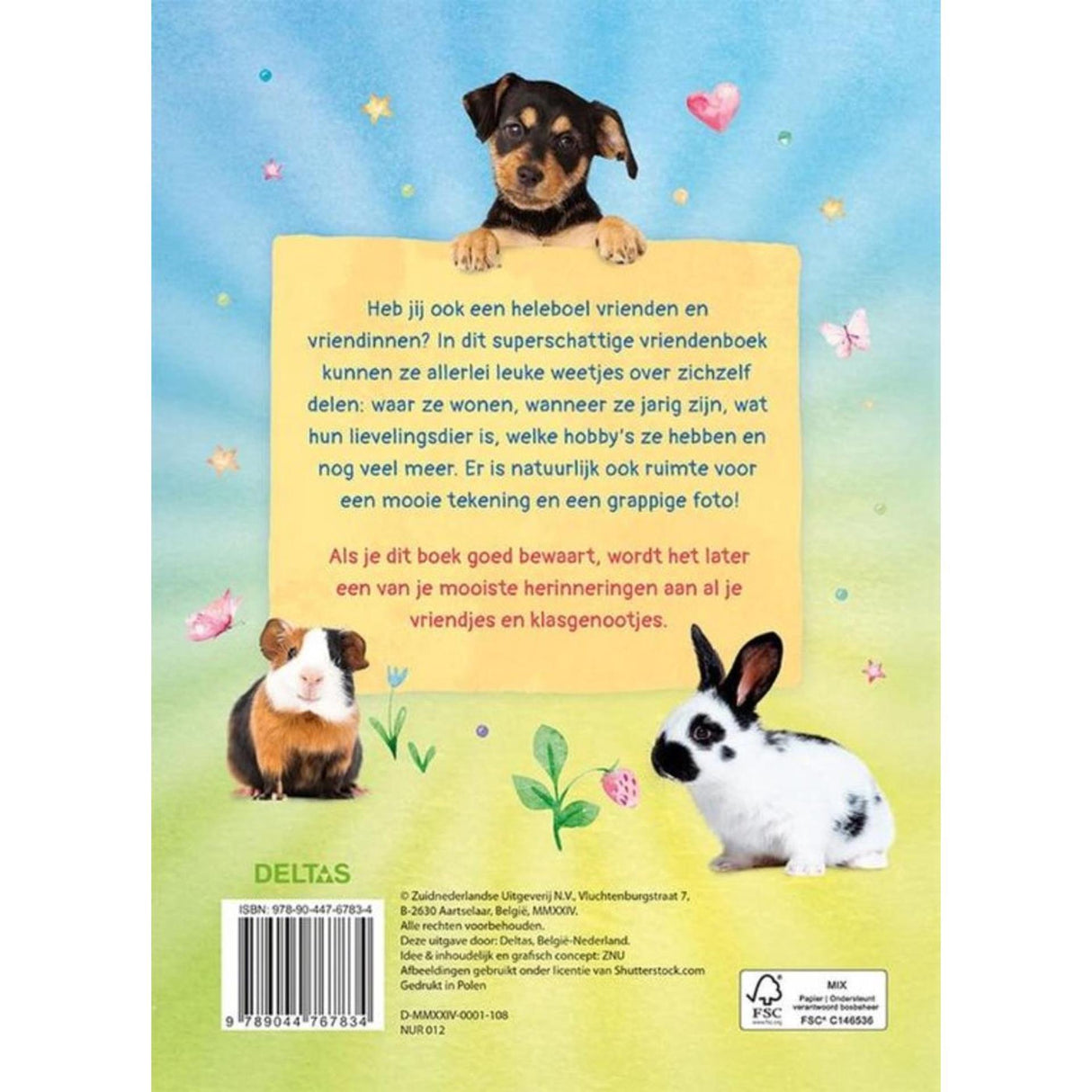 Deltas flauschiges Freunde-Freundesbuch