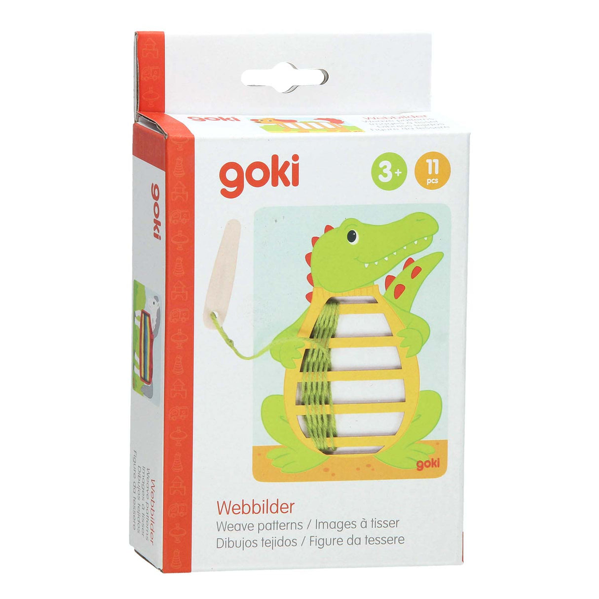 Goki Webpuzzle aus Holz, 3-tlg.