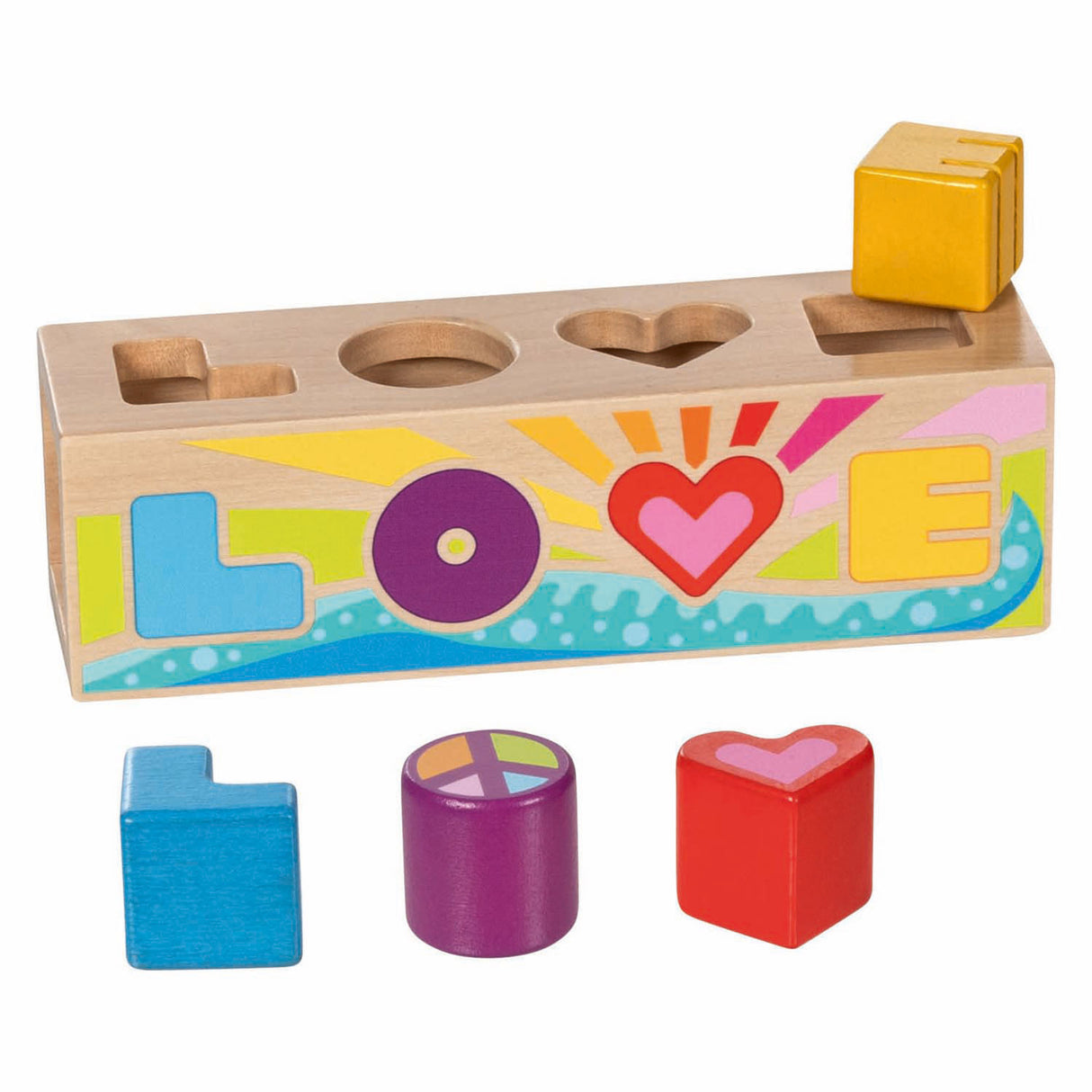 Goki Holzsortierbox Formsortierer Liebe