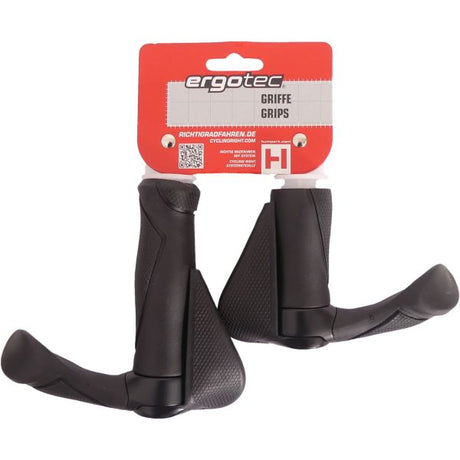 Ergotec Griffpaar MF2 Kraton Aluminium 130 + 87 mm - Schwarz