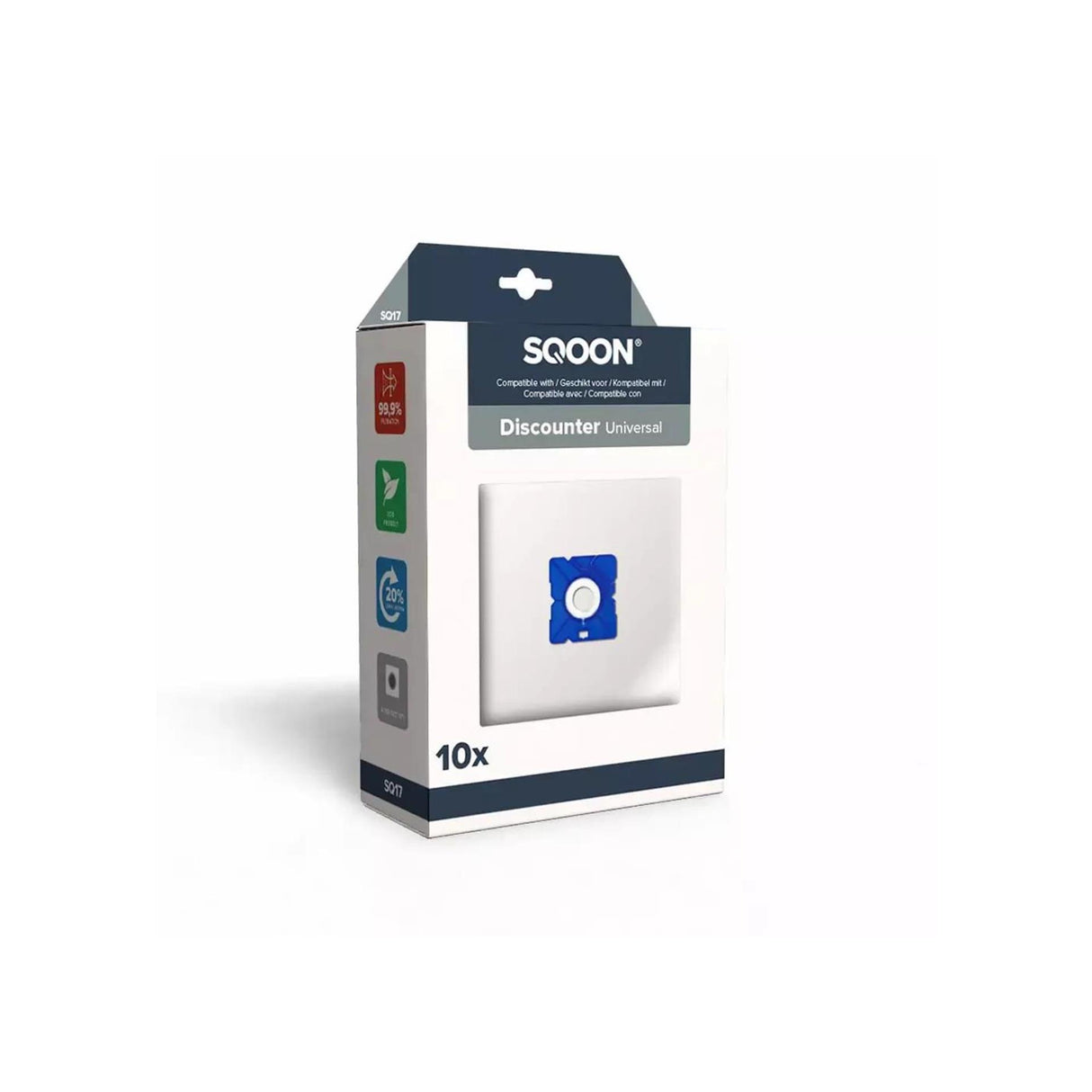 Sqoon stofzuigerzak discounter doos a 10 stuks