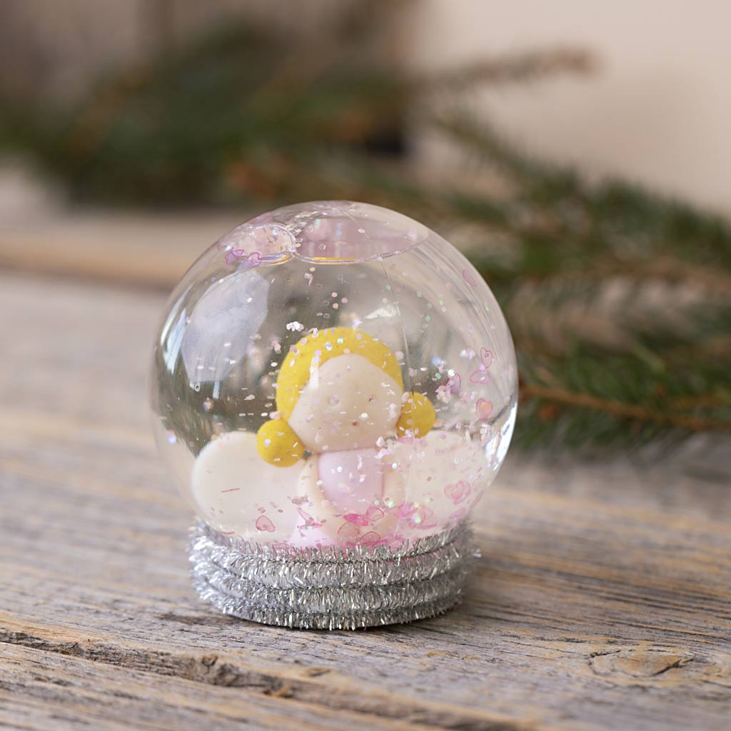 Kreativfirma Plastik Schnee Bol 8,5 x 8 cm