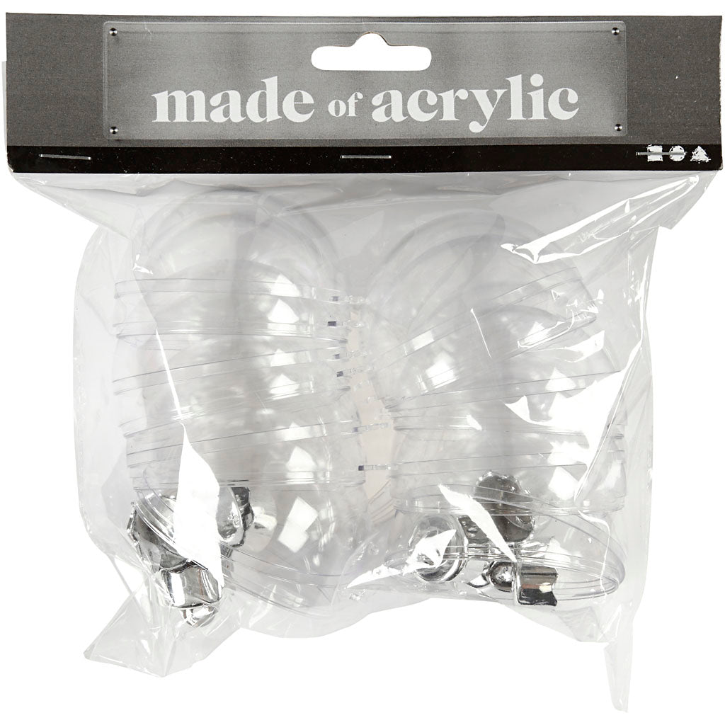 Creativ Company Deco Bälle transparent 6 cm, 8st.
