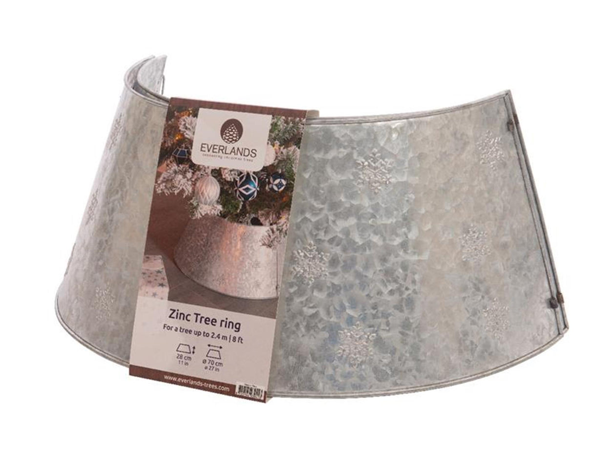 Everlands Weihnachtsbaumring aus Zink, Durchmesser 57 cm