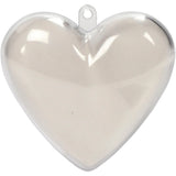 Creativ Company Deko-Herz, H: 6,5 cm, transparent, 10 Stück 1 Box