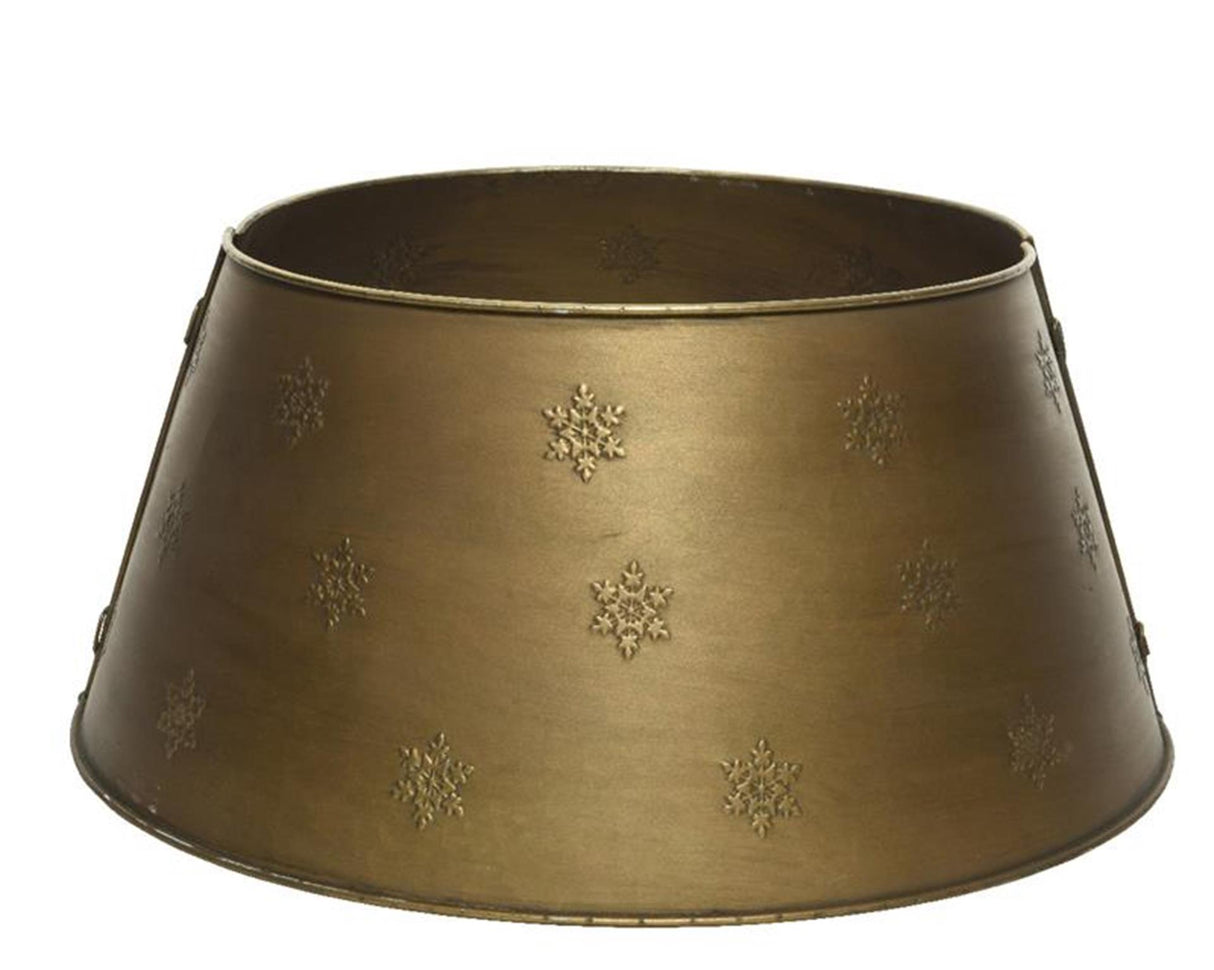 Decoris Weihnachtsbaumring aus Eisen, Durchmesser 57 cm, Antikgold