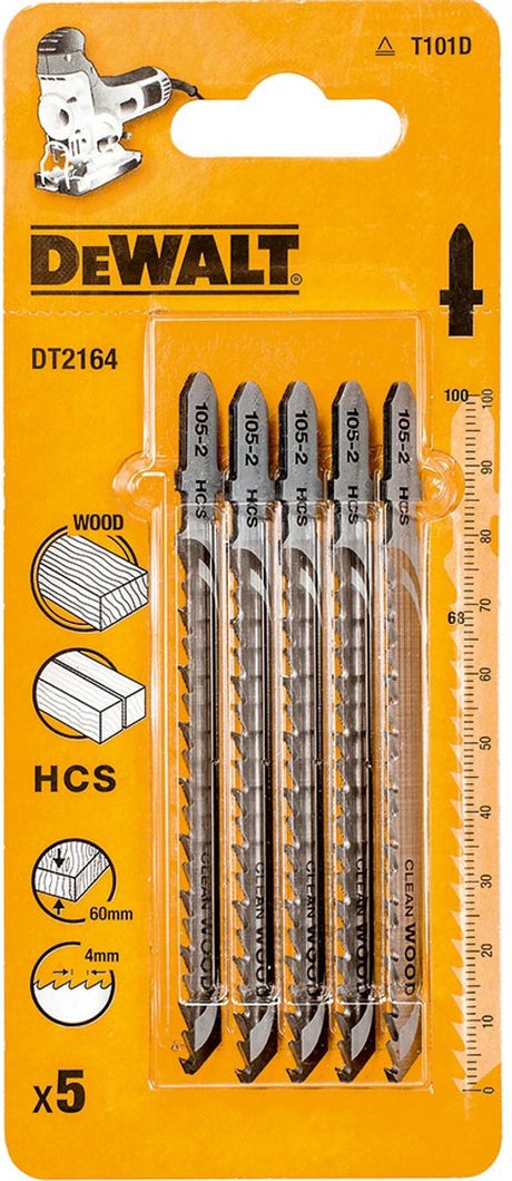 Dewalt dt2164-qz – Brzeszczoty für den Wyrz. - 100 mm - HCS - T-Schaft