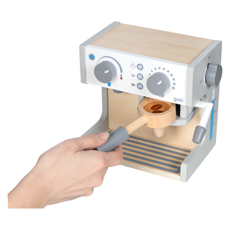 Goki Kaffee- und Teemaschine aus Holz – 16-teilig.
