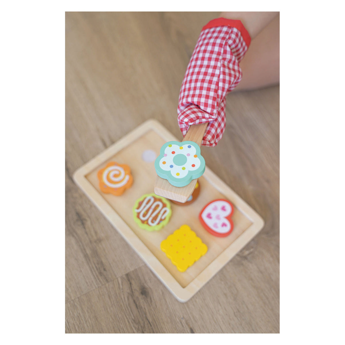 Goki houten koekjes bakken set - 9dlg.