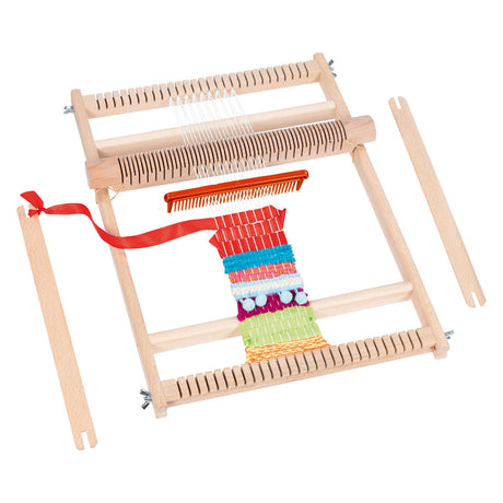 Goki houten weefraam voor school met kam - 25cm