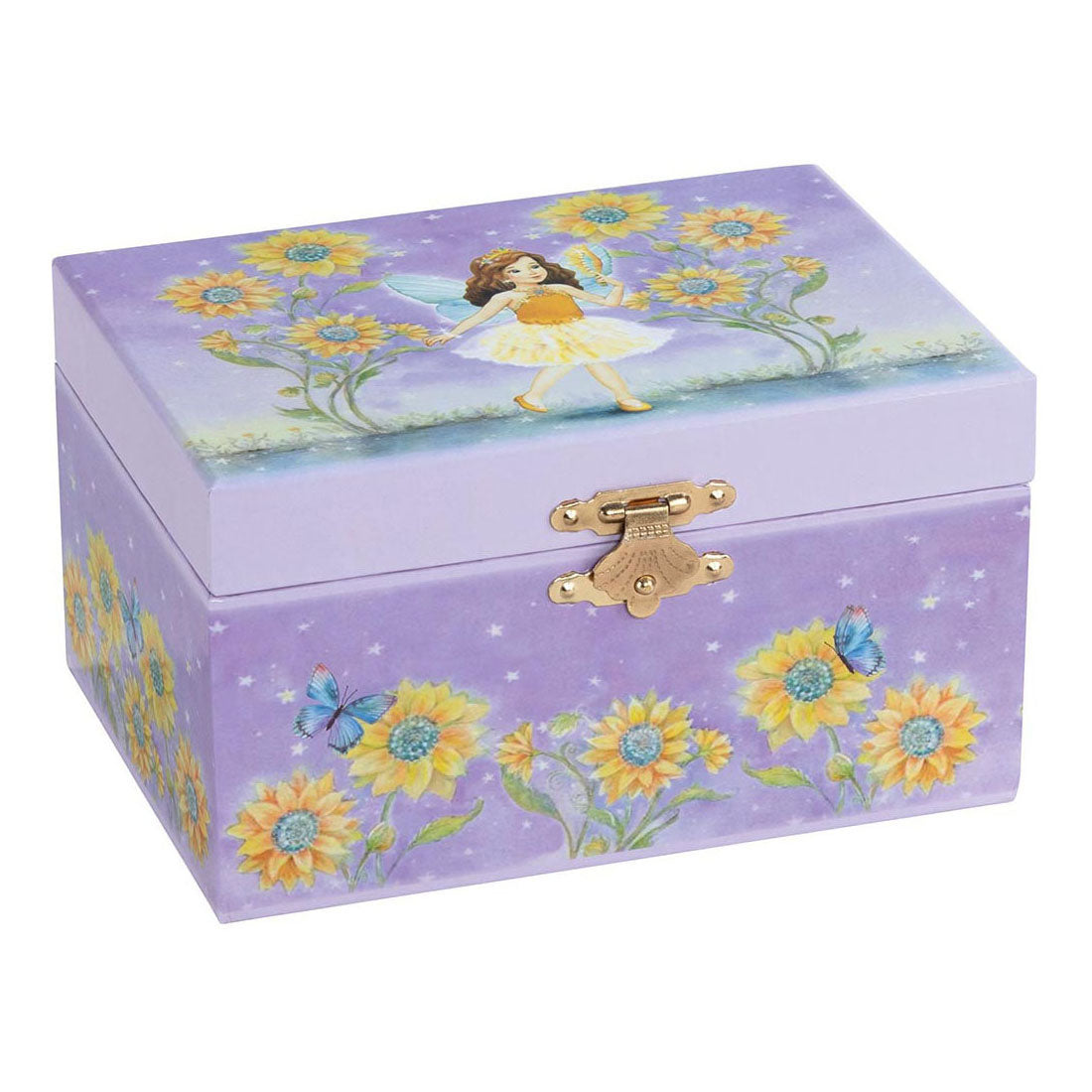 Goki Music Box Ballerina Blumen lila lila