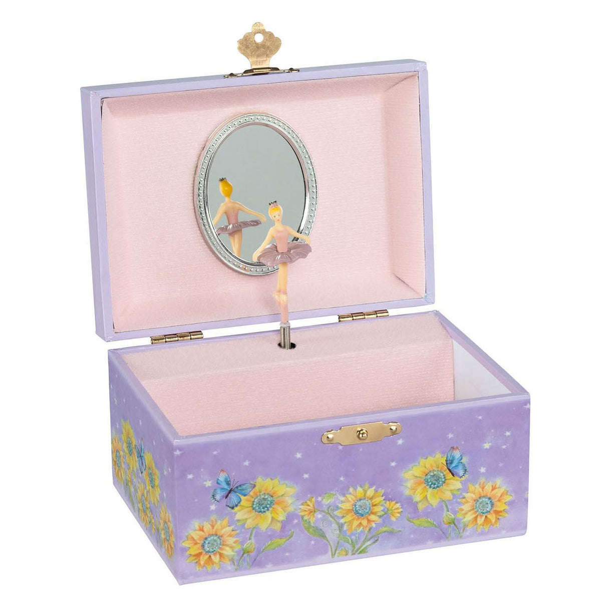 Goki Music Box Ballerina Blumen lila lila