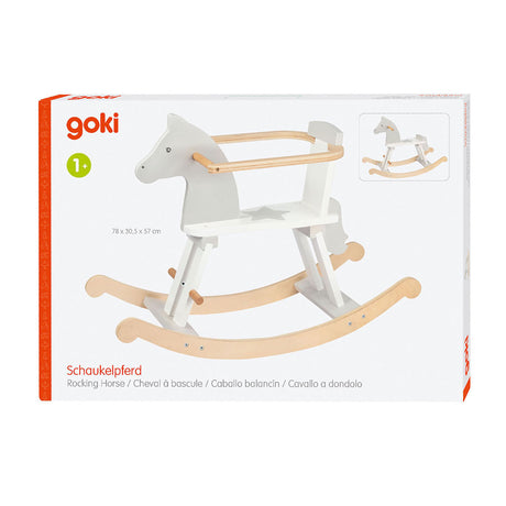 Goki Schaukelpferd aus Holz weiß