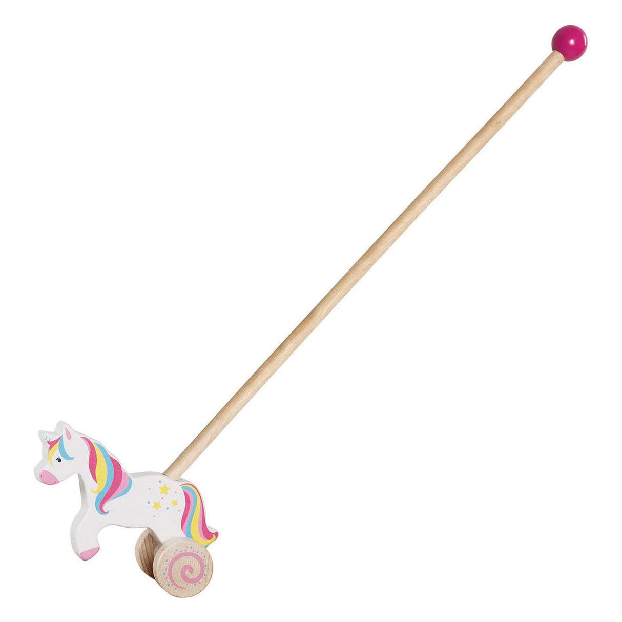 Goki Wooden Push Figura Unicornio