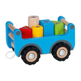 Goki wooden tow truck with trailer