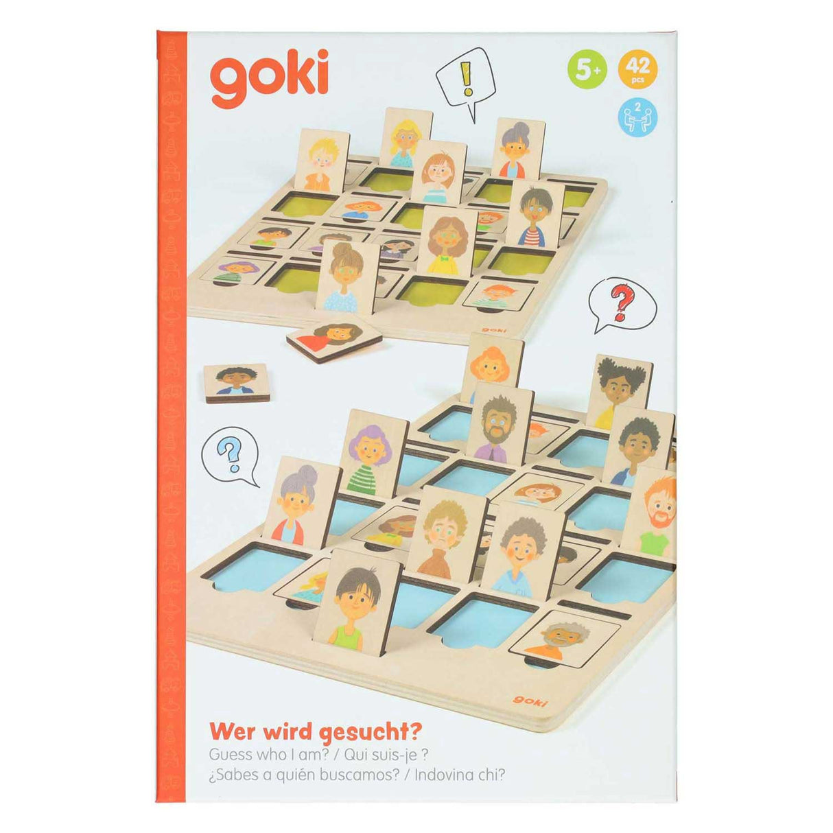 Goki, rate mal, wer ich bin? 42 Stück. 20x30x0,7cm.