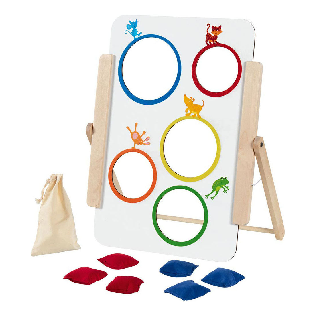 Goki Wooden Throwing Play Bags, 8dlg.