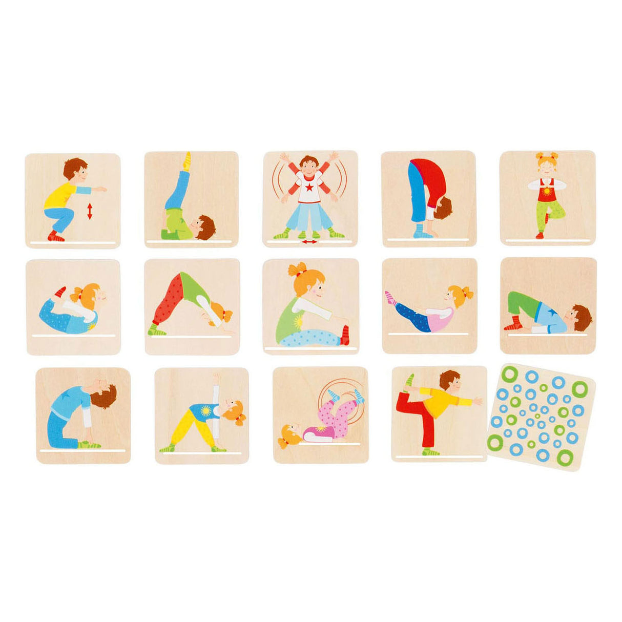 Goki Wood Memo Game Gymnastics, 32dlg.