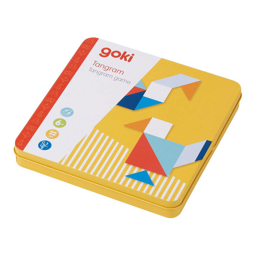 GOKI WOODEN TANGRAM Game in Can