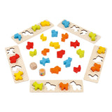 Goki wooden sorting game animals, 25dlg.