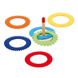 Goki Holz Ringswerp -Spiel mit 6 Filzringen