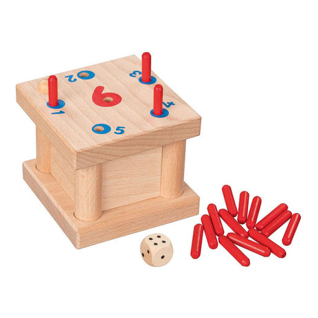 Goki wooden tricky 6 pin game