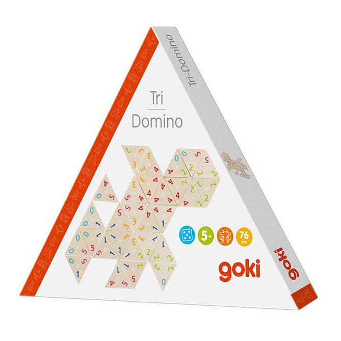 Goki trä tri-domino-spel