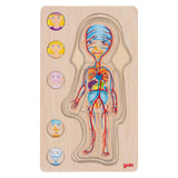 Goki Wooden Layer Puzzle Human Body Girl, 29st.