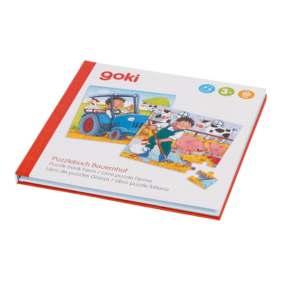 Goki Magnetic Jigsaw Book Book Farm, 40..