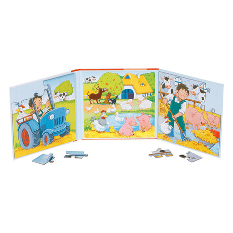 Goki Magnetic Jigsaw Puzzle Book Farm, 40.