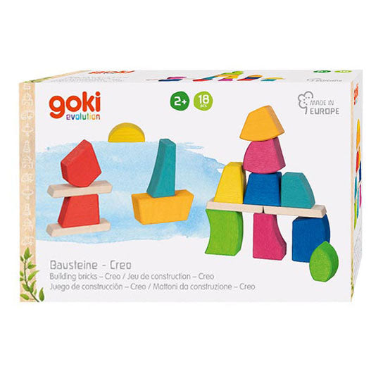 Goki Wooden Builden Blocks Creo, 14dlg.