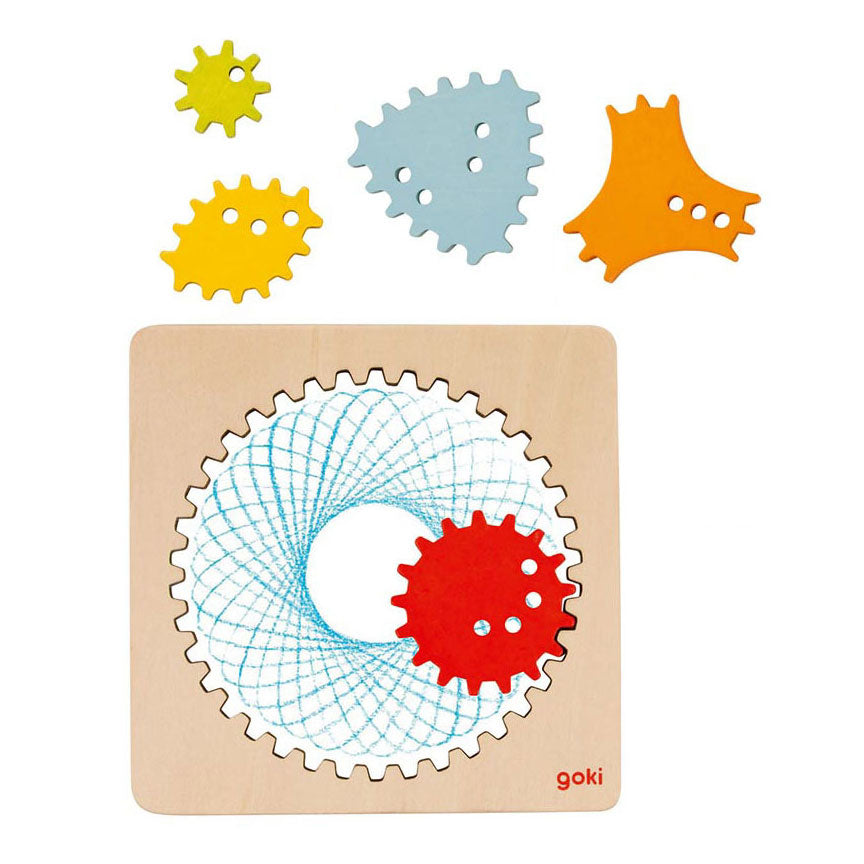 Goki Holzspirograph Ceat Set, 6dlg.