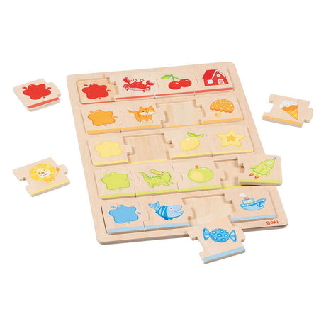 Goki-Puzzle: Mein erstes Farbpuzzle 21x30x1cm, 20-teilig, Holz, 2+