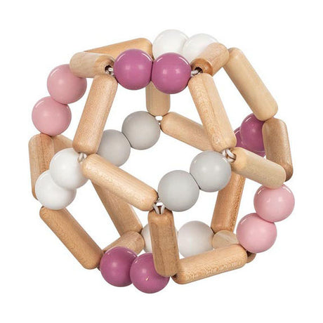 Goki hölzerne Griffe Elastic Ball Pink Pink