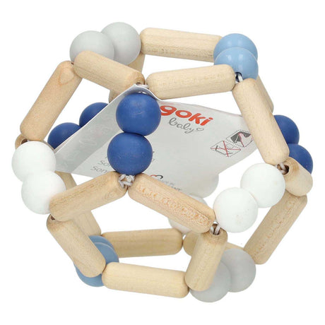 Goki hölzerne Gummi -Gummibugel Blau