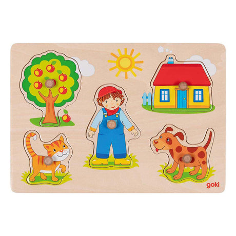 Goki Holz-Studenpuzzle, 5-tlg.