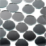 Creativ Company Spiegelmosaikfliesen, rund, D 18 mm, Stärke 2 mm, 400 Stück 1 Karton