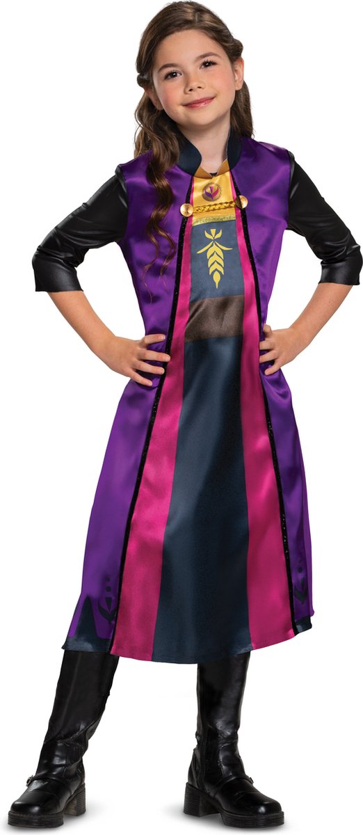 Verkleidung Disney - Die Eiskönigin 2, Anna Traveling Basic Plus, Größe S (5 - 6 Jahre)
