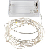 Creativ Company LED-Girlande mit Lichtern, L: 3,15 m, Silber, 1 Stück