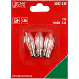 Creativ Company LED-Lampen, H: 45 mm, T 15 mm, 3 Stück 1 Karton