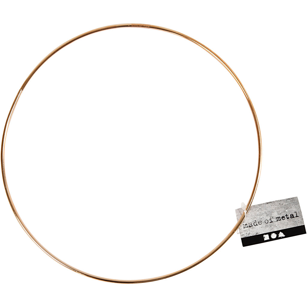 Creativ Company Metalldrahtring Gold, 20cm